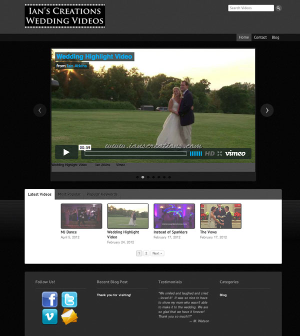 VA Wedding Videos