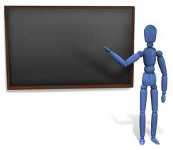 image of stick figure at chalkboard