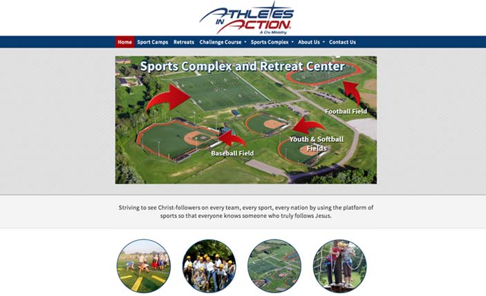photo of  Athletes in Action Sports Complex website