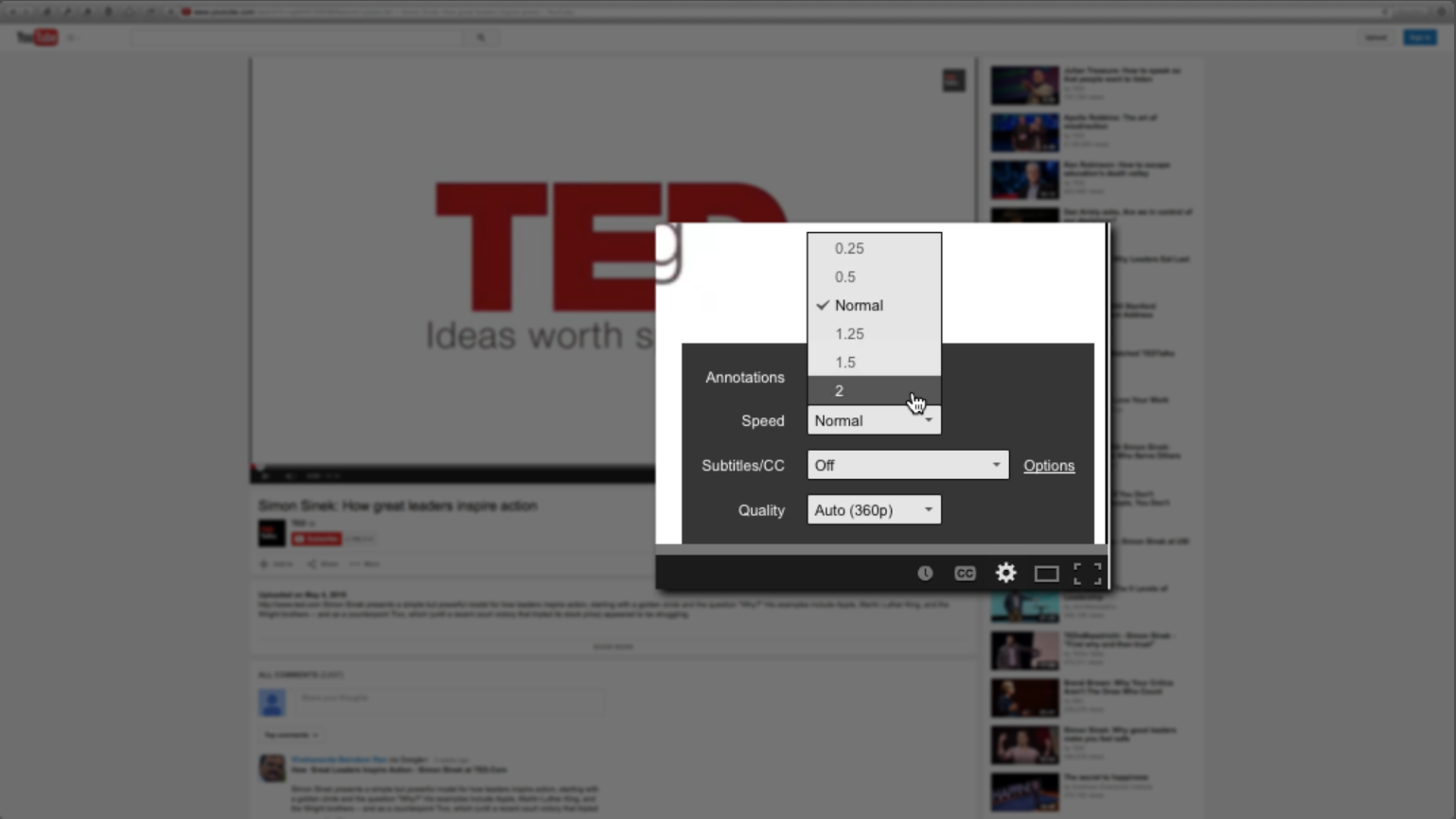 image of How to watch Youtube videos faster or at double the speed (2x)