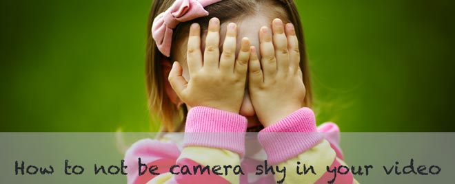 image of girl being camara shy